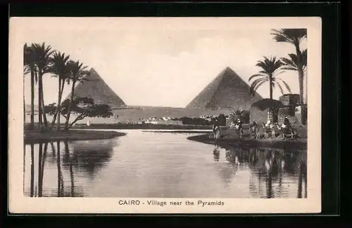 AK Cairo, Village near the Pyramids
