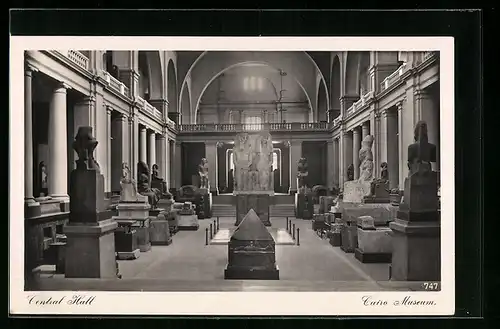 AK Cairo, Museum, Central Hall