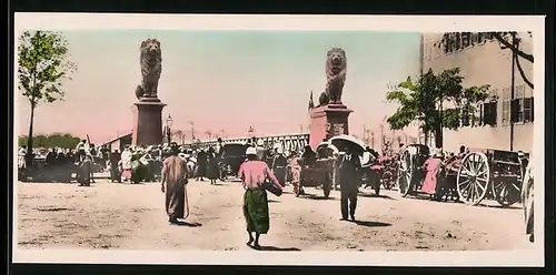 AK Cairo, The Kasr-el-Nil Bridge