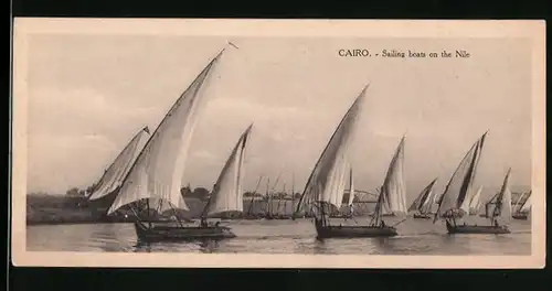 AK Cairo, Sailing boats on the Nile