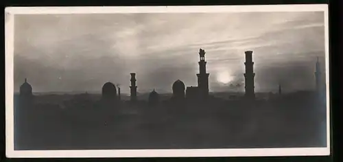 AK Cairo, Tombeaux des Mameluks au coucher du Soleil