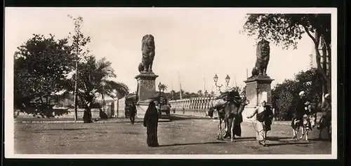 AK Cairo, Kasr-el-Nil Bridge