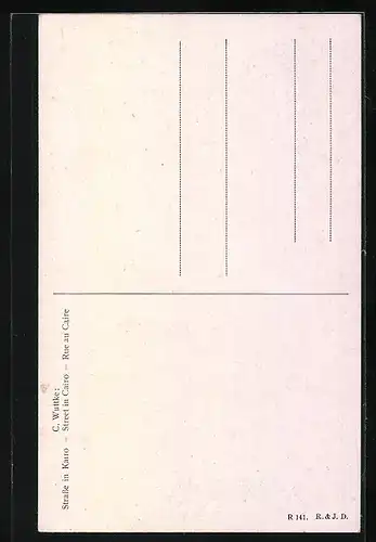 Künstler-AK Cairo, Street in Cairo