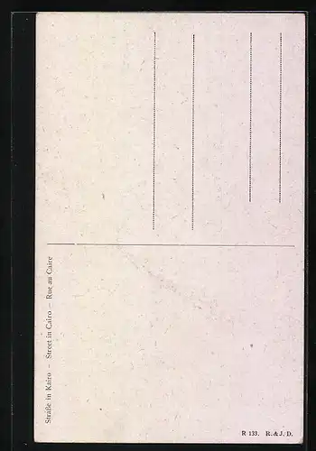 Künstler-AK Caire, Rue de Caire