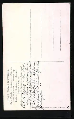 Künstler-AK Cairo, Street in Cairo