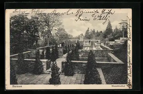 AK Barmen, Ehrenfriedhof