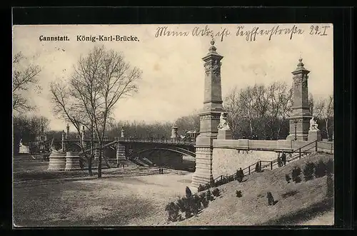 AK Cannstatt, König Karl-Brücke