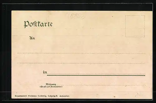 AK Ansbach, Partie am Kriegerdenkmal