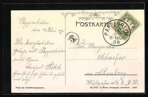 AK Pappenheim, Teilansicht