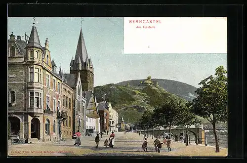 AK Berncastel, Partie in der Gestade-Strasse