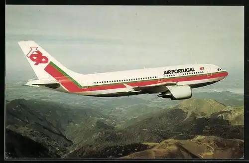 AK Flugzeug A310-300 der tap Air Portugal in der Luft