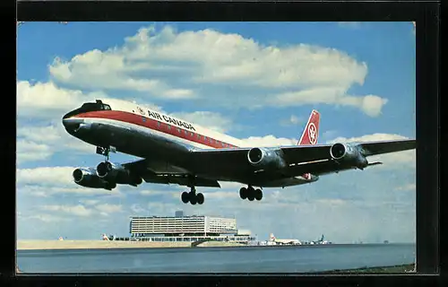 AK Flugzeug der Air Canada in der Luft