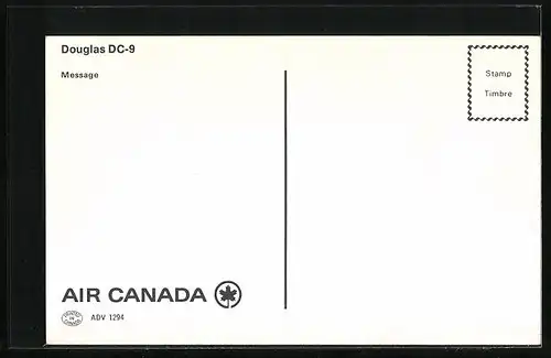 AK Flugzeug, Douglas DC-9 der Air Canada