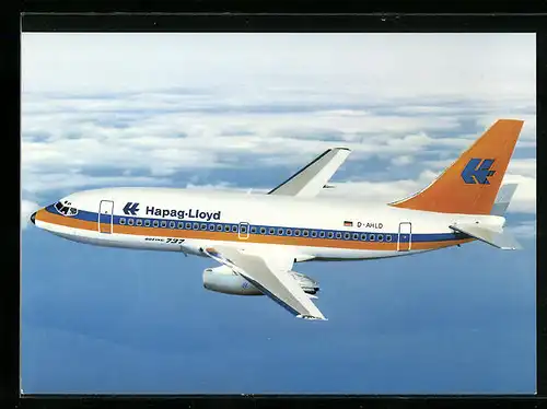 AK Flugzeug, Hapag-Lloyd Boeing 737-200 in der Luft