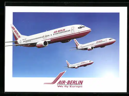 AK Flugzeug, Boeing 737 /400 der Air-Berlin