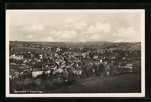 AK Neustädtel /Erzgeb., Panorama des Ortes