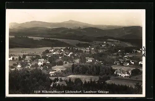 AK Lückendorf, Totalansicht des Ortes