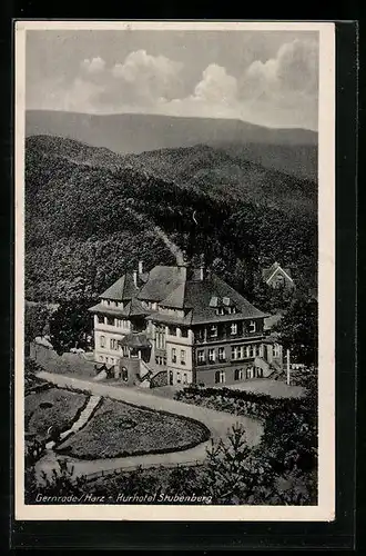 AK Gernrode /Harz, Kurhotel Stubenberg