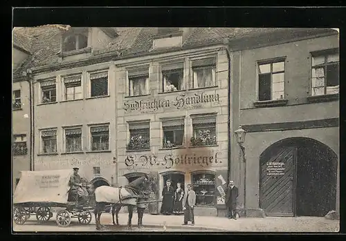 AK Nürnberg, Südfrüchten-Grosshandlung G.W. Höllriegel