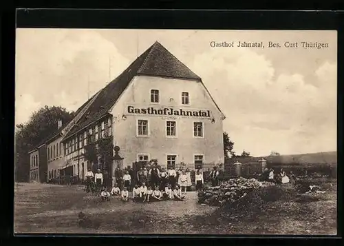 AK Jahna, Gasthof Jahnatal von Curt Thüringen