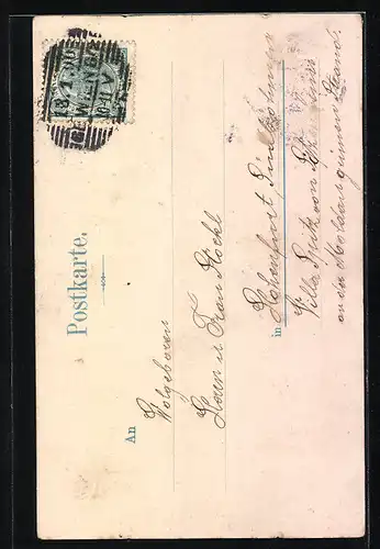 AK Dame mit Taschentuch auf Fahrrad