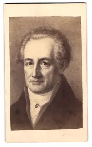 Fotografie E. H. Schroeder, Berlin, Portrait Johann Wolfgang von Goethe