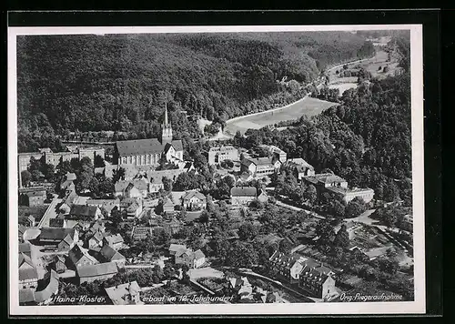 AK Haina-Kloster, Fliegeraufnahme des Ortes