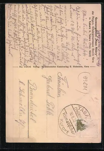 AK Cabarz b. Tabarz, Genesungsheim Haus Alvary