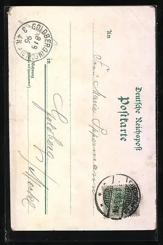 Lithographie Friedrichroda, Ortsansicht aus der Vogelschau