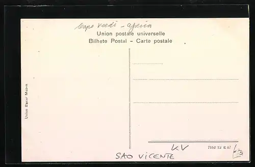 AK Cabo Verde, Vista Parcial, Ortsteilansicht mit Pier