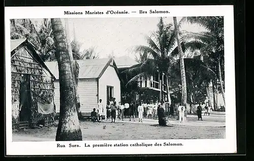 AK Rua Sura, La premiere station catholique des Salomon