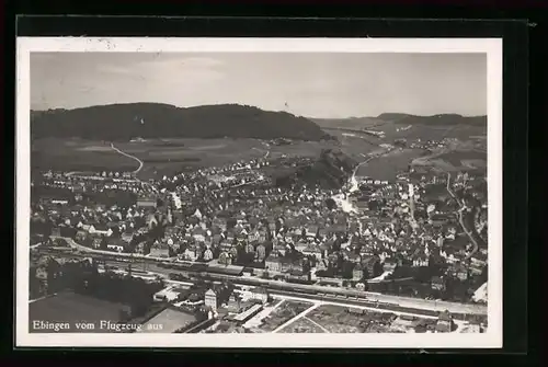 AK Ebingen, Teilansicht, Fliegeraufnahme