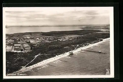 AK Koserow, Stadtansicht, Fliegeraufnahme