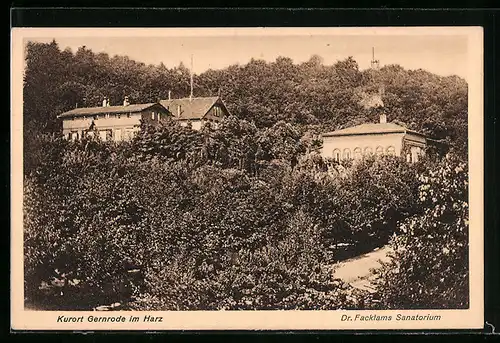 AK Gernrode im Harz, Dr. Facklams Sanatorium