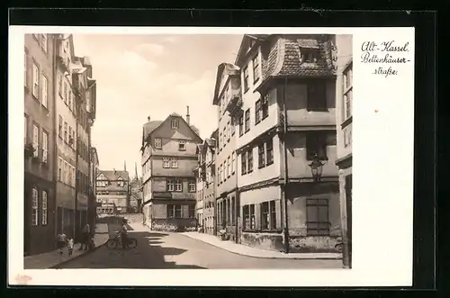 AK Kassel, Die Bettenhäuserstrasse in Alt-Kassel