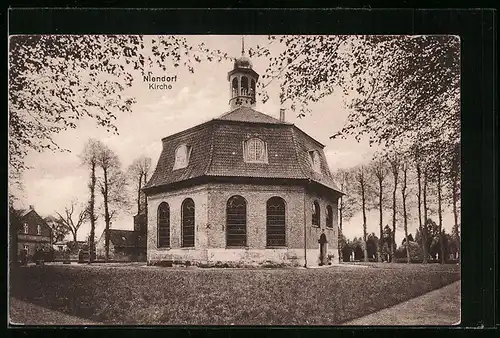 AK Niendorf, Ortspartie mit Kirche