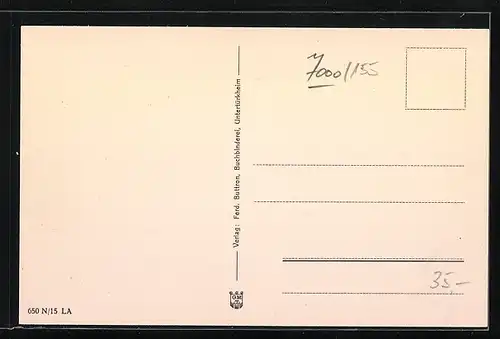 AK Stuttgart-Untertürkheim, Wasserpartie mit Stadtansicht