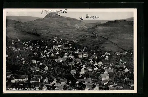 AK Hilzingen, Vom Flugzeug aus gesehen