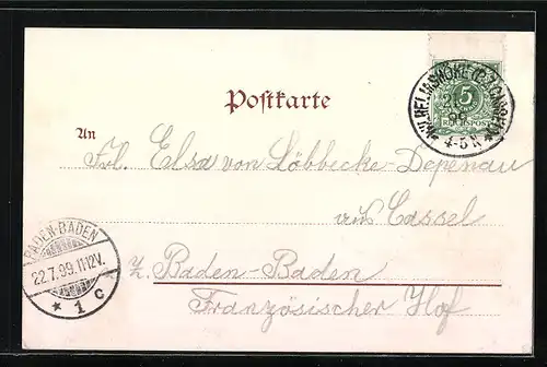 Lithographie Wilhelmshöhe, Löwenburg, Die Cascaden, Aquaduct-Wasserfall