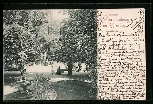 AK Dresden, Lehrerinnenheim, Carolastrasse 14