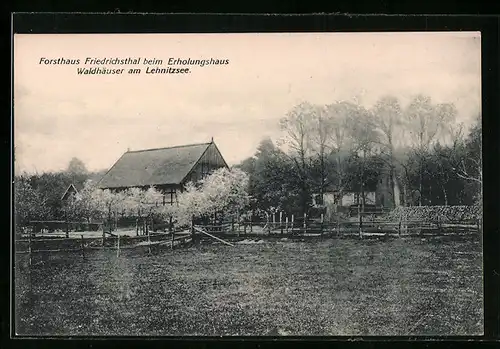 AK Friedrichsthal, Forsthaus Friedrichsthal beim Erholungshaus Waldhäuser am Lehnitzsee