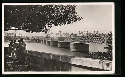 AK Kairo, Grosse Nilbrücke