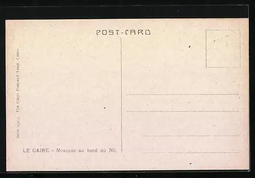 Künstler-AK Le Caire, Mosquée au bord du Nil