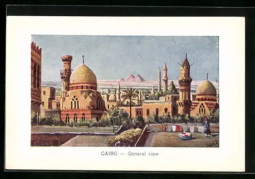 Künstler-AK Cairo, General view