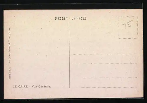 Künstler-AK Cairo, General view