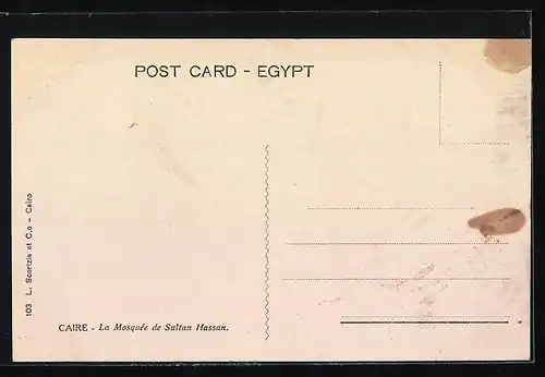 AK Cairo, The Mosque of Sultan Hassan