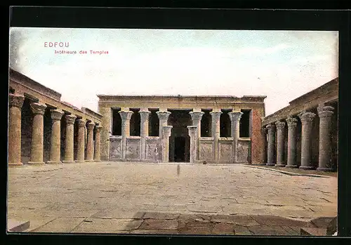 AK Edfou, Intérieur des Temples