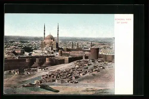 AK Cairo, General View, Moschee