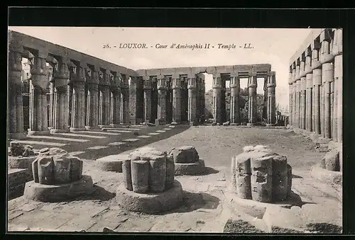AK Louxor, Temple, Cour d`Aménophis II.