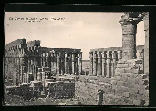 AK Luxor, The Temple, General view of the colonnades